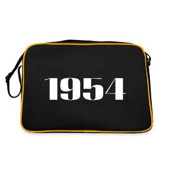 1954 - Cadeau né en 1954 - Sac Retro - noir/or - Dos