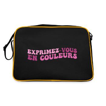 Exprimez-Vous En Couleurs - Sac Retro - noir/or - Dos