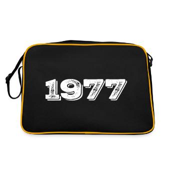 Cadeau d’anniversaire 1977 - 1977 - Sac Retro - noir/or - Dos