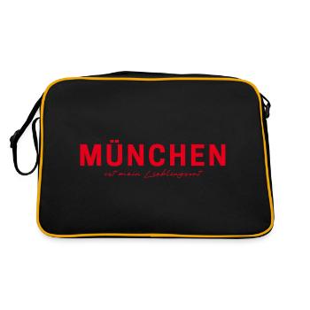 T-Shirt Munich – Joie de vivre bavaroise - Sac Retro - noir/or - Dos