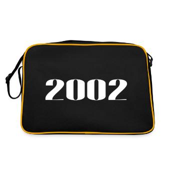 2002 - Cadeau né en 2002 - Sac Retro - noir/or - Dos