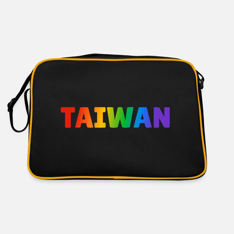 TAIWAN Regenbogen LGBTQ Gay Pride Retro Tasche