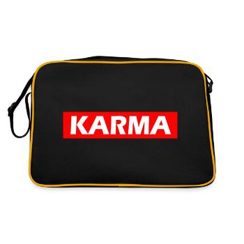 Karma - Retro Tasche - Schwarz/Gold - Hinten