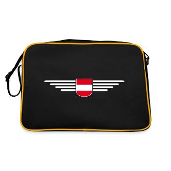T-shirt de supporter de l'Autriche - Sac Retro - noir/or - Dos
