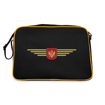 Montenegro Design – Experience the Balkans - Retro Bag - black/gold - Back