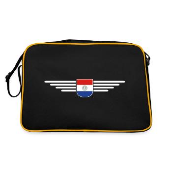 Paraguay Fan T-Shirt - Sac Retro - noir/or - Dos