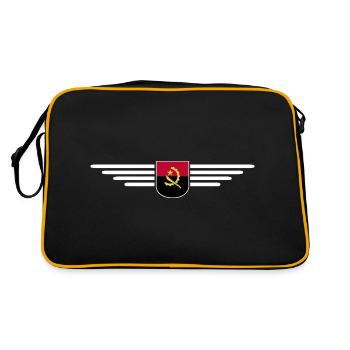 Angola Design – Fierté d’Afrique - Sac Retro - noir/or - Dos