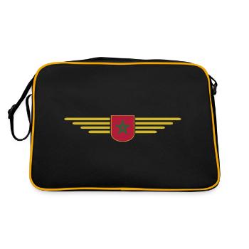 Maillot Maroc Rabat Fan Outfit Design - Sac Retro - noir/or - Dos
