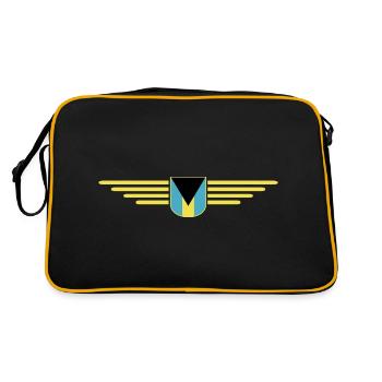 Fans des Bahamas : Design tropical - Sac Retro - noir/or - Dos