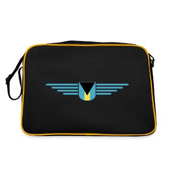 Fans des Bahamas : Design tropical - Sac Retro - noir/or - Dos
