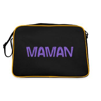 FÊTE DES MÈRES. BONNE FÊTE MAMAN. MAMAN. JE T'AIME - Sac Retro - noir/or - Dos