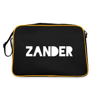 Sandre - Sac Retro - noir/or - Dos