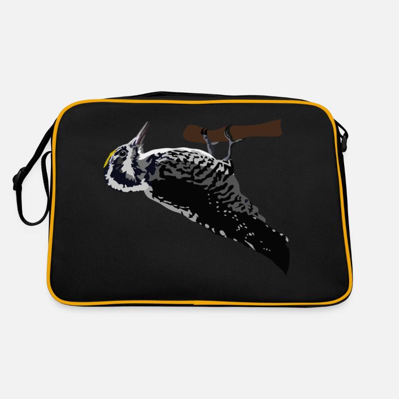 Dreizehenspecht Retro Tasche