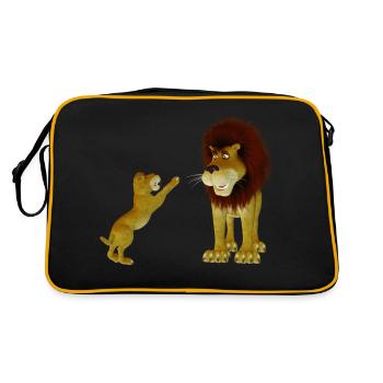 le Lion - Sac Retro - noir/or - Dos