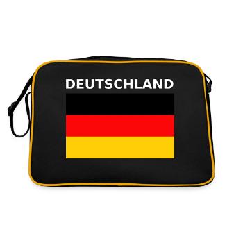 Drapeau Allemagne - Sac Retro - noir/or - Dos