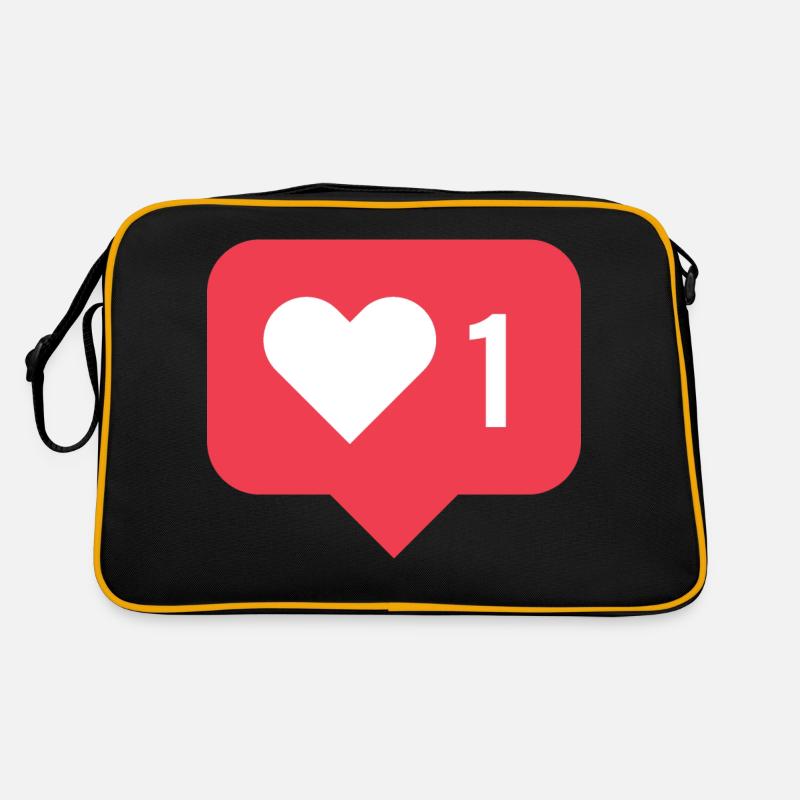 Like Icon - Retro Tasche - Schwarz/Gold