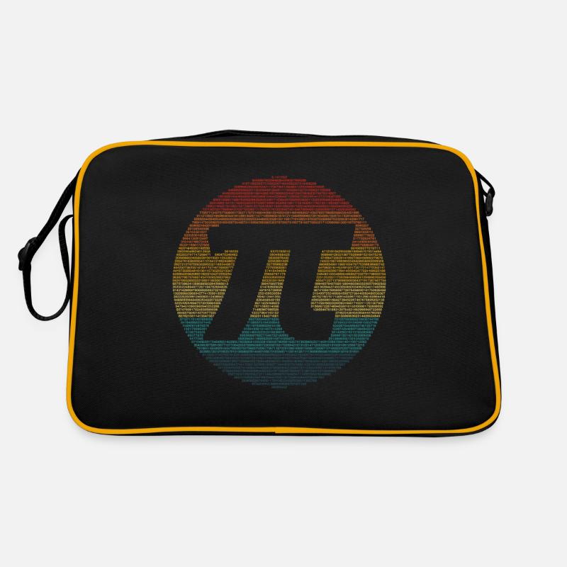 Pi Tag, weil wir pi lieben - Retro Tasche - Schwarz/Gold