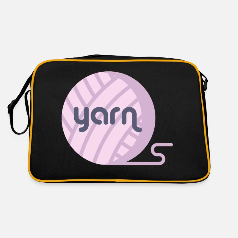 Yarn - Sac Retro - noir/or