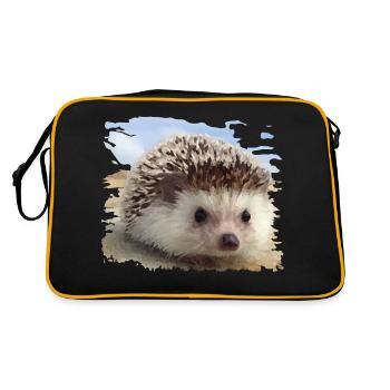 hedgehog - Retro Bag - black/gold - Back