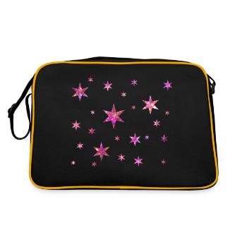 Drôles d’étoiles brillantes à paillettes - Sac Retro - noir/or - Dos