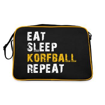 manger dormir Korfball - Sac Retro - noir/or - Dos