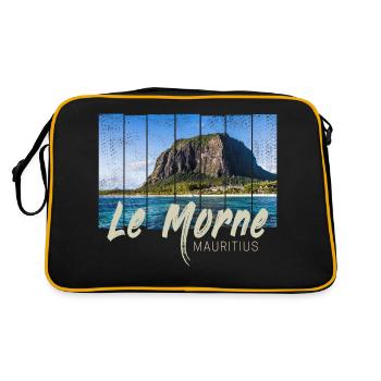 Le Morne Mauritius Beach Souveni - Retro Bag - black/gold - Back