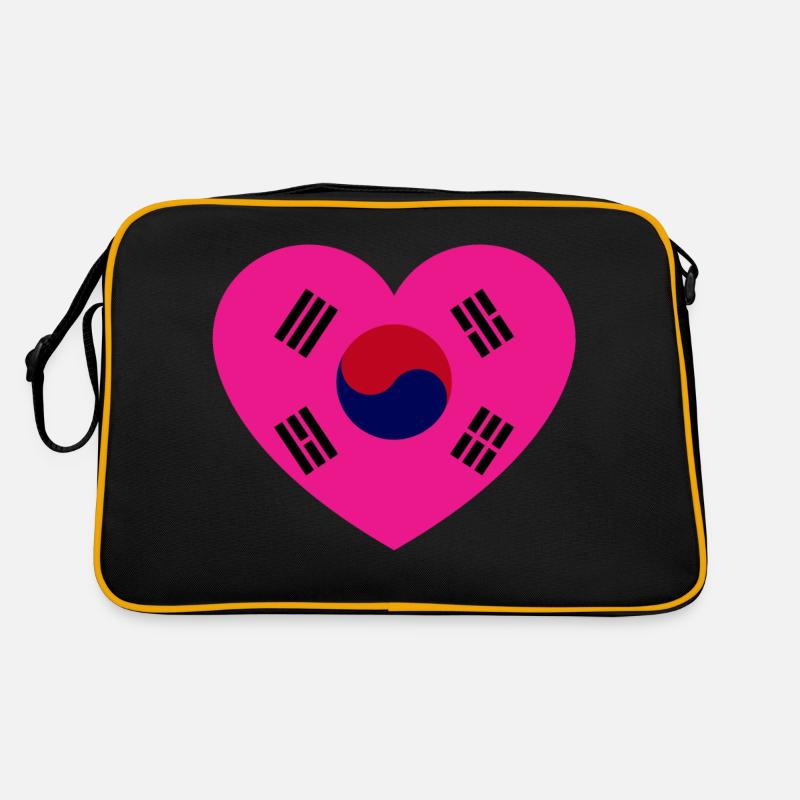 Chère Corée - Sac Retro - noir/or