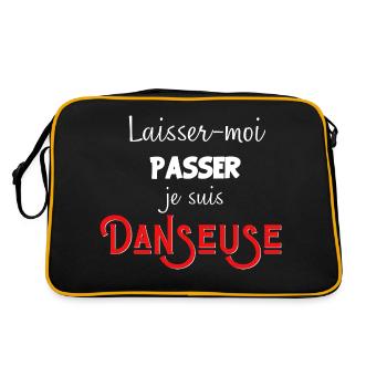 laisse-moi passer je suis Danseuse - Sac Retro - noir/or - Dos