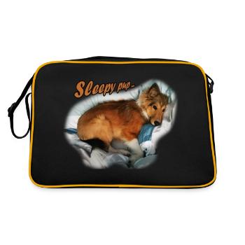 SleepyPup - Retro Bag - black/gold - Back
