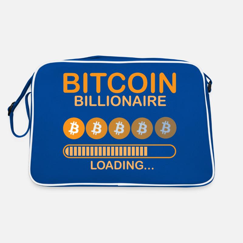 Bitcoin Milliardär Loading, Krypto Retro Tasche