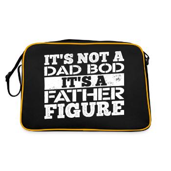 Its not a dad bod its a father figure - Retro Bag - black/gold - Back