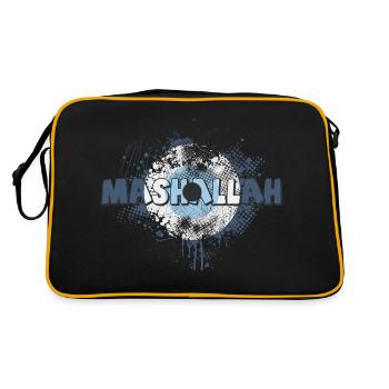 Mashallah - Retro Tasche - Schwarz/Gold - Hinten