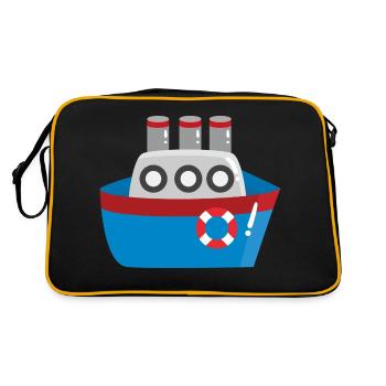 Bateau - Sac Retro - noir/or - Dos
