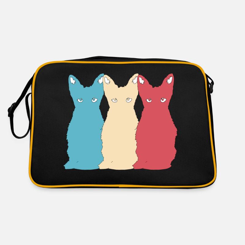 Cat Vector Animal Pet Kitten retro Design Retro Bag