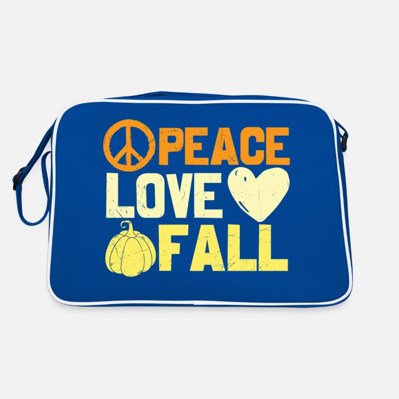 Peace Love Fall Happy Fall Retro Bag