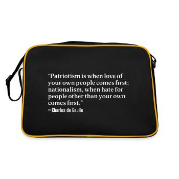 Memorial Day Quotes - Retro Bag - black/gold - Back