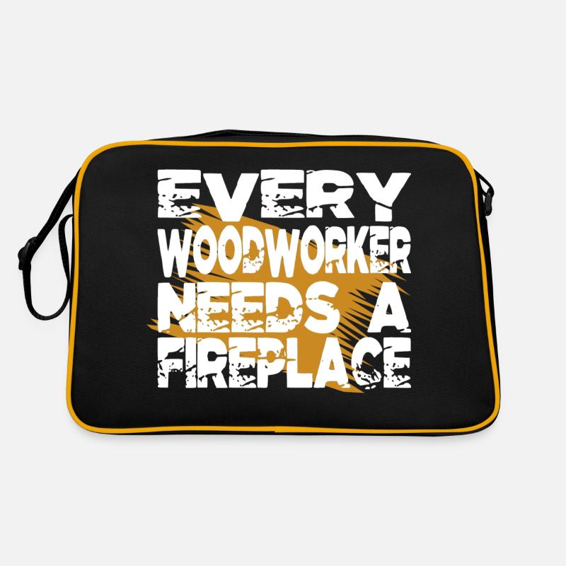 chainsaw carpenter lets play carpenter tshirts Retro Tasche