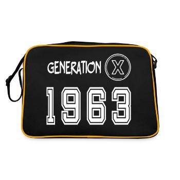 Génération X 1963 - Sac Retro - noir/or - Dos