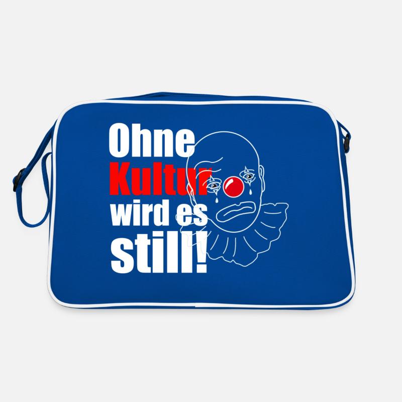 Ohne Kultur wird es still! Retro Tasche