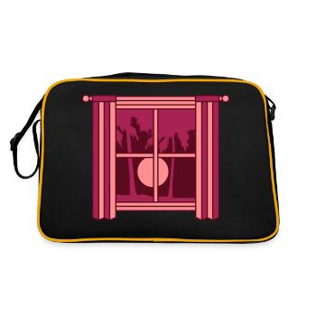 Palm Windows Sun Curtain - Retro Bag - black/gold - Back
