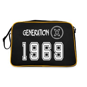 Génération X 1969 - Sac Retro - noir/or - Dos