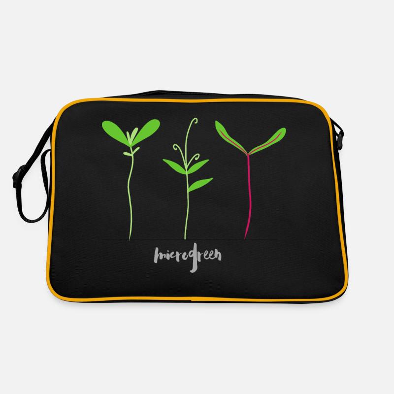 Mikrotriebe - Microgreen Retro Tasche