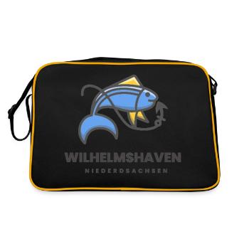 Wilhelmshaven - Retro Bag - black/gold - Back