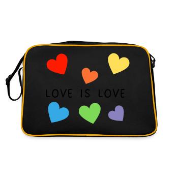 Love - Retro Bag - black/gold - Back