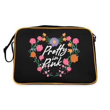 Pretty In Pink - Retro Tasche - Schwarz/Gold - Hinten