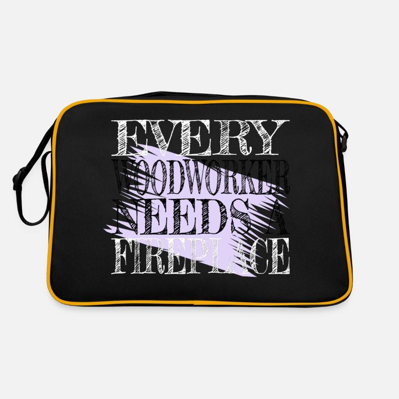 carpenter funny humor carpentry hobbyists Retro Tasche
