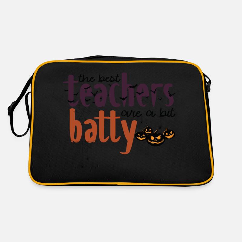 Die besten Lehrer sind ein bisschen batty Retro Tasche