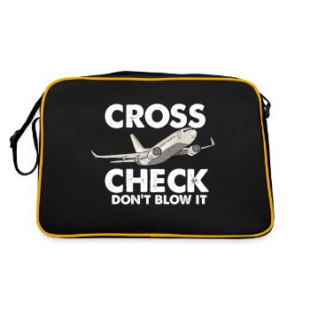 Steward - Retro Tasche - Schwarz/Gold - Hinten