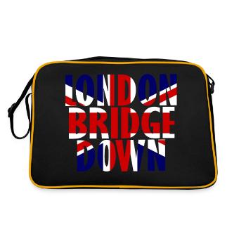 London Bridge Down à la mémoire de la reine Elizabeth - Sac Retro - noir/or - Dos