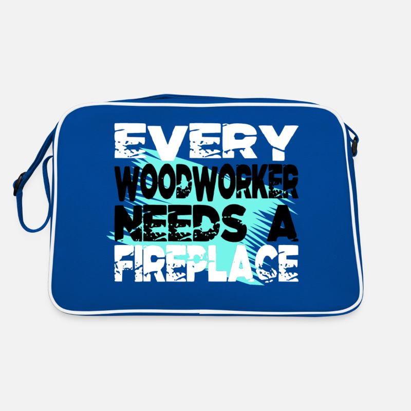 funny woodworking daddesign woodworking Retro Tasche
